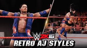These past couple of weeks? Wwe 2k16 Aj Styles Retro Entrance Signature Finisher Styles Clash Youtube