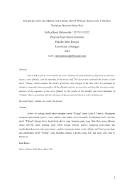 Secara politis, integrasi nasional yaitu suatu bentuk. Doc Interpretasi Alur Dan Makna Cerita Novel Pulang Karya Leila S Chudori Terhadap Generasi Masa Kini Dalam Docx Soffya Ranti Academia Edu