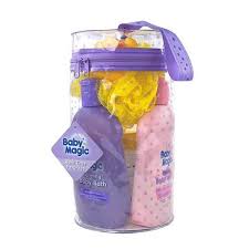 Stick to sponge baths until the umbilical cord falls off, which could take a week or more. Classic Collection Baby Magic