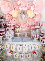 Unicorn Themed Treat Table Unicorn Treats Unicorn Party Table