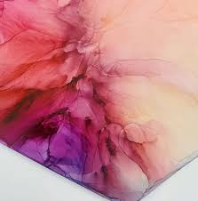 𝐎𝐥𝐢𝐯𝐢𝐚 𝐉𝐨𝐲 𝐅𝐢𝐧𝐞 𝐀𝐫𝐭 oliviajoystudio on instagram little hexagon in progress alcohol ink art alcohol ink painting olivia and joy