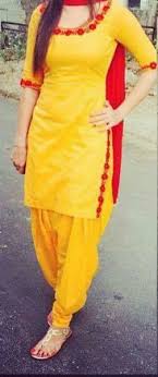 Black And Pink Punjabi Suit Combination Yellow With Red Great Combination Indian Designer Wear Suit Fashion Fashion