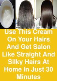 Use This Cream On Your Hairs And Get Salon Like Straight And Silky Hairs At Home In Just 30 Silky Hair Curly Hair Styles Naturally Chemically Straightened Hair