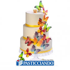 Auguri di buon compleanno con un fiore.sul biglietto.quando si cerca gentilezza, si vuole dare un tocco grazioso ad un gesto, ecco che ricorriamo ai fiori. Farfalle 3d In Ostia 2pz Decorazioni In Ostia Modecor Pasticciando Shop