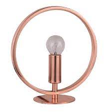 The most common rose table lamp material is metal. Britalia 471098 Durras Rose Gold Vintage Retro Ring Table Desk Lamp Discount Home Lighting