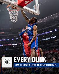 Kawhi leonard 39 s best dunks 2019 20 nba season. L A Clippers Every Single Kawhi Leonard Dunk From The Season So Far Facebook