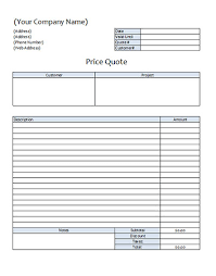 Get Free Excel Quotation And Invoice Template Pictures
