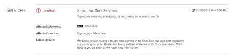 We would recommend that you check the xbox live service status and pay particular attention to any service status messages. Xbox Support On Twitter Alawokba Are You Unable To Connect Play Currently We Re Here To Help Bb