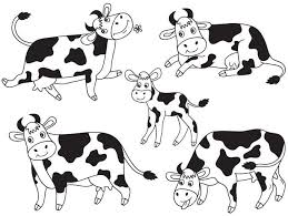 Barn Farm Animals Clipart Black And White 70 Off Sale Cows Clipart Digital Vector Farm Animal Calf Barn Yard Cow Milk Cows Clip Art Clipart Vector Illustration T Cow Clipart Cow Vector Cow