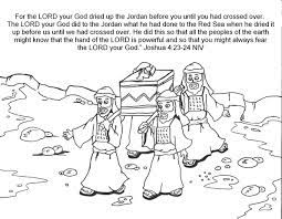 Click above to download this coloring sheet as a pdf document. Crossing The Jordan River Coloring Page