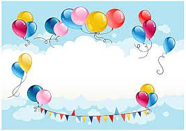 Frame Design Confetti Photograph Background Immagini Palloncino Palloncini Biglietti Di Buon Compleanno