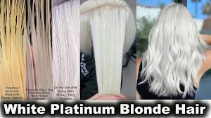 How to bleach your hair. How To Get White Platinum Blonde Hair Youtube