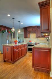 Framed side and back panels; Cherry Kitchen Island Houzz
