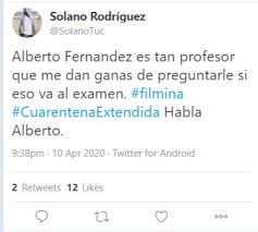 Jun 14, 2021 · sergio massa heads to united states on a special mission for alberto fernández. Filmina The Word That Alberto Fernandez Mentioned And Went Viral On The Networks Archynewsy