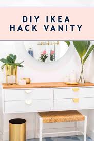 Chances are you'll discovered another makeup vanity table with lights ikea higher design ideas. Diy Dressing Table How To Make An Ikea Vanity Hack Sugar Cloth