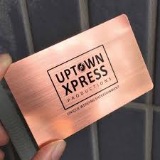 Steel resembles strength and durability, just like how we do business. Metallic Business Cards Rose Gold