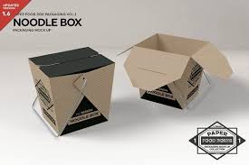 Box and packaging mockups take a prominent place in a product creator's toolbox. Noodle Box Packaging Mockup By Incdesign On Creativemarket Box Packaging Packaging Mockup Packaging