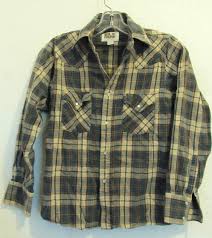 A Boys Vintage 90s Long Sleeve Plaid Western Shirt By Ely Cattleman M 10