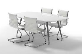 Conference table white artificial stone rectangular shape. Dynamic High Gloss White Boardroom Table 1800mm Bt1800