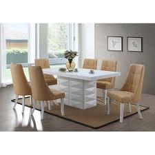 K Furniture White Wood Modern Dining Table Formaldiningrooms Modern Dining Table Dining Chairs Dining Chair Set