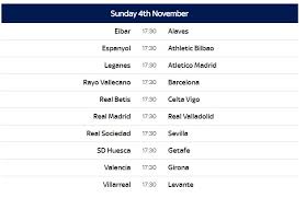 Winners of this league gain instant promotion to the spanish la liga. La Liga Saturday Fixtures