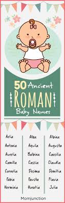Get inspired by your favorite leading man with a celebrity baby name. 60 Ancient Roman Baby Names For Girls And Boys Most Unique Baby Names Baby Boy Names Baby Girl Names