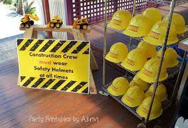 This adorable construction themed gift can have caution ribbon or imprinted ribbon in your choice of color. 40 Construction Themed Birthday Party Ideas Hative
