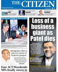 Three of africa's great lakes are partly within tanzania. The Citizen From Monday Sunday The Citizen Newspaper Facebook
