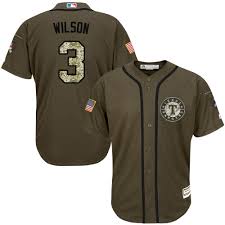 Majestic Authentic Russell Wilson Mens Green Mlb Jersey