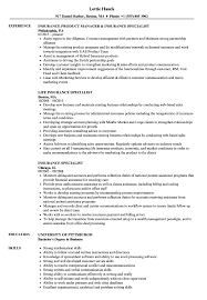 Maybe you would like to learn more about one of these? Insurance Specialist Resume Samples Velvet Jobs