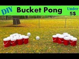 How To Build Giant Beer Pong Bucket Pong Outdoor Party Games Summer Party Games Beer Olympics Party