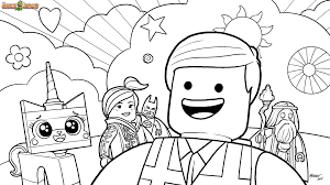 The Lego Movie The Lego Movie Cast Coloring Page Printable Sheet Lego Coloring Pages Lego Movie Coloring Pages Lego Coloring