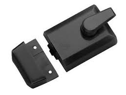 M.Marcus York Security 60mm Roller Bolt Nightlatch Matt Black