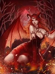 Red Haired Succubus Buscar Con Google Fantasy Art Women Fantasy Demon Dark Fantasy Art