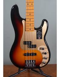 Fender American Ultra II Precision Bass, Maple Fingerboard, Ultraburst w/  Deluxe Molded Case - Twin House Music
