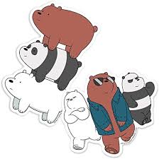 Ice bear we bare bears we bear bear pictures cute animal drawings cartoon network polar bear disney characters fictional characters aurora sleeping beauty. Amazon Com Popfunk We Bare Bears Grizz Ice Bear And Panda Stack Collectible Stickers Home Kitchen