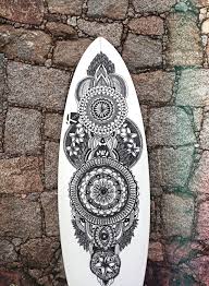 The Surfboard This Is The First Surfboard That I Paint It S My Own Board And I Love The Result It Took A While Art A Theme Surf Planche De Surf