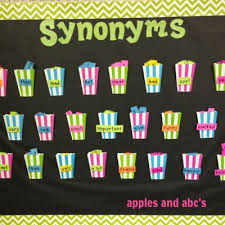 A Pocket Full Of Synonyms Elementary School Bulletin Boards Classroom Synonym