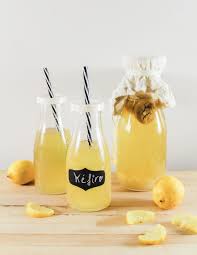 Recette De Kefir Fermente Aux Probiotiques Saveur Citron Et Fruits Secs Kefir Citron Probiotiques Kefir Kefir Recette Citron
