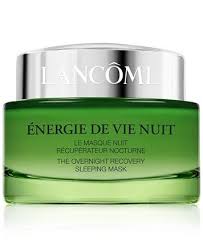 Lancome Energie De Vie Overnight Recovery Sleeping Mask 2 6 Oz Macys Com Sleeping Face Mask Sleep Mask Lancome