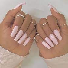 The most common pink acrylic nails material is plastic. 61 Best Baby Pink Nail Polish Colours For A Classic Look Light Pink Nails Neutral Nails Wed Light Pink Acrylic Nails Baby Pink Nails Spring Acrylic Nails