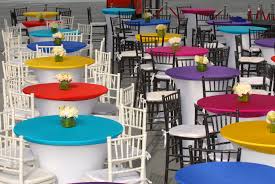 Beautiful Spandex Tablecovers With All Different Color Spandex Table Toppers All From Premier Table Linens Scuba Table Covers Fitted Tablecloths Table Cloth