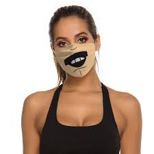 South Park Randy Marsh Mustache Mouth Smiling Tegridy Farms Funny Cloth  Face Mask 2 Replaceable Filters Dust Proof Covering Nose Wire Splint