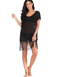 Black Bathing Suit Cover Up Walmart Swim Cover Ups Women Chiffon Swimsuit Bikini Beachwear V Neck Beach Dress Summer Bathing Suit Black Pu Beachwear Fashion Beach Dresses Summer Beach Wear Bikini