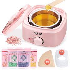 4.4 out of 5 stars. Y F M Wax Warmer Wax Hair Removal Wax Machine Set Wax Warmer Heater Waxing Kit Wax Heater Wax Removal Set With 20 X Wooden Spatulas 10 X Anti Stain Ring 4 X 100g Wax