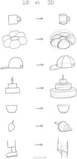 Most new drawings will have an isometric view to guide you. Lesson 3 Going From 2d To 3d Rapidfireart