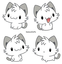 Black And White Cat Drawing Cartoon Grey And White Cat By Daieny On Deviantart Cute Animal Drawings Kawaii Grey And White Cat Cute Art