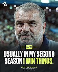 Ange Postecoglou is backing himself and Spurs this season 👀🏆