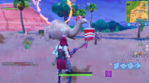 The camel of fortnite is located in the desert area, next to the service station of the area to the south of the game map; Fortnite Season 6 Guide Viking Ship Camel And Crashed Battle Bus Locations