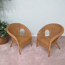 Real Authentic Wicker Stacking Chair For Kid Children Set Of 2 Honey Finish Review Kids Chairs Wicker Table And Chairs Rattan Chair